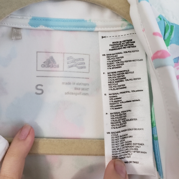 Adidas Golf Layering Resort White 3/4th Zip Pullover Sweater Size Small - Picture 5 of 5